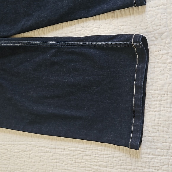 FREE ASSEMBLY KIDS GIRLS OVERALLS DARK BLUE DENIM SIZE 18 PREOWNED - Picture 10 of 15